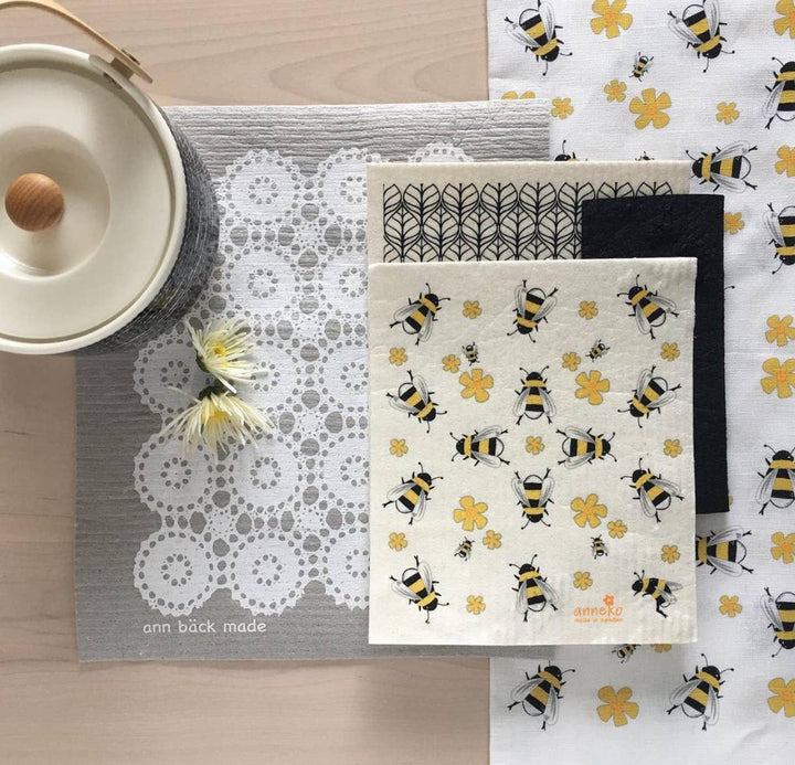 Bees Swedish Dishcloth