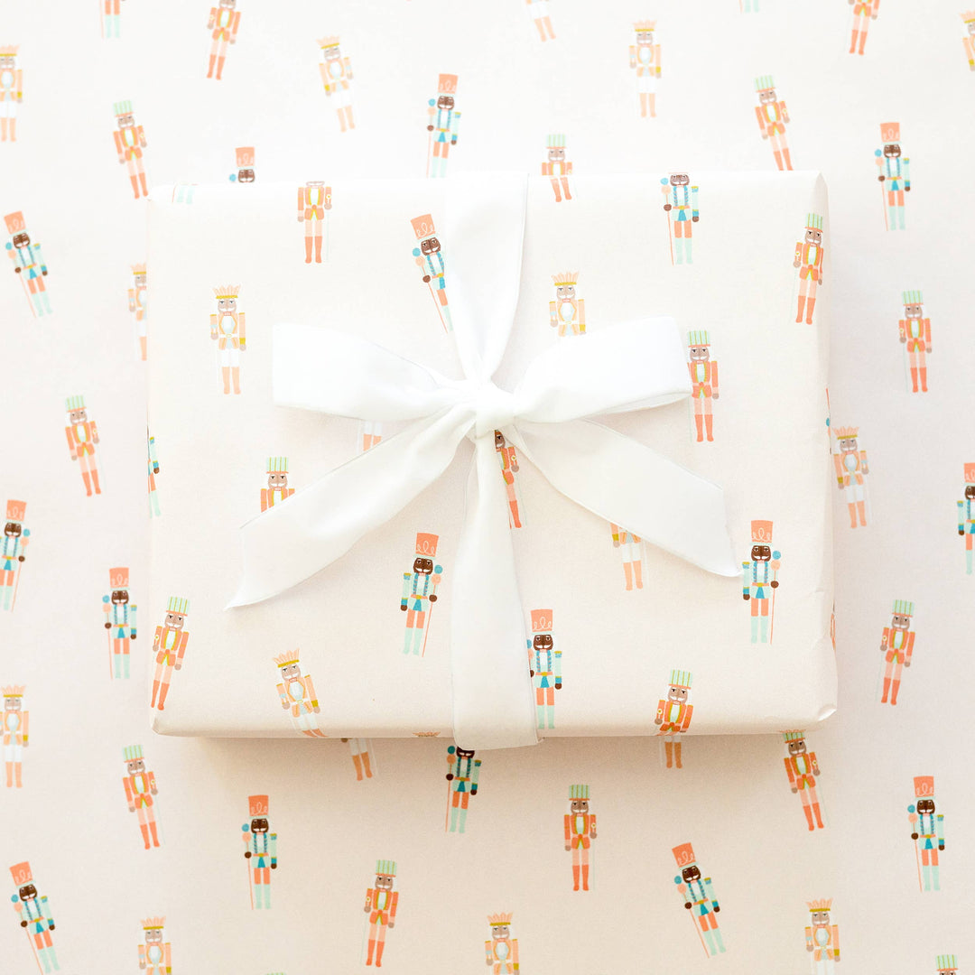 Pinkmas Nutcracker Wrapping Paper Continuous Roll