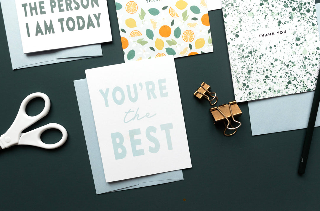 You're the Best, Thank You Card - Boxed Set of 8 Cards