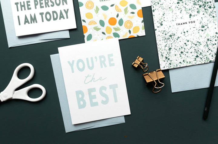 You're the Best, Thank You Card - Boxed Set of 8 Cards