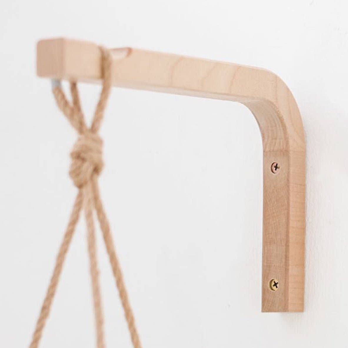 Walnut & Birch Wall Hanger: Birch