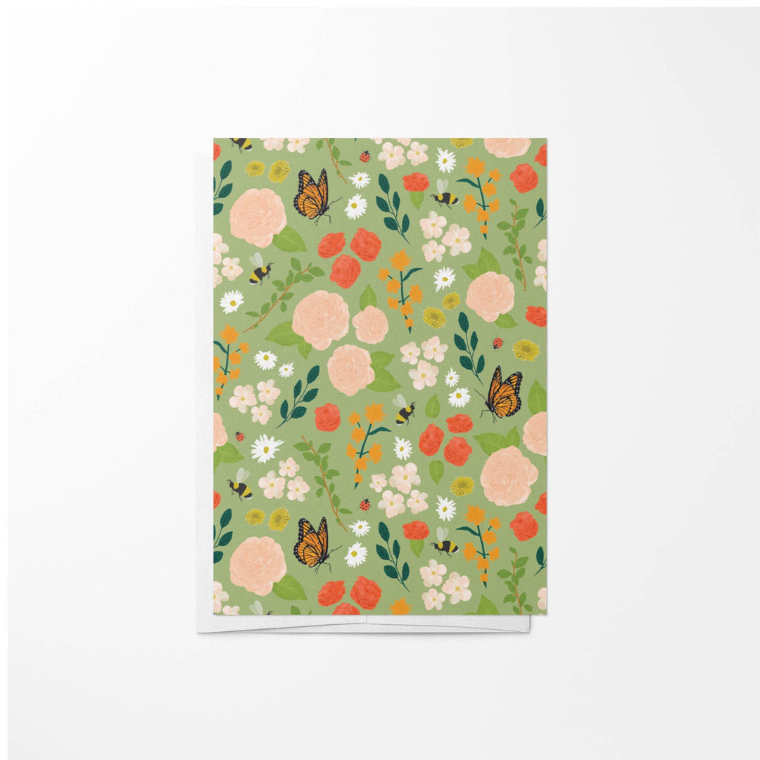 Garden Floral Mini Enclosure Card