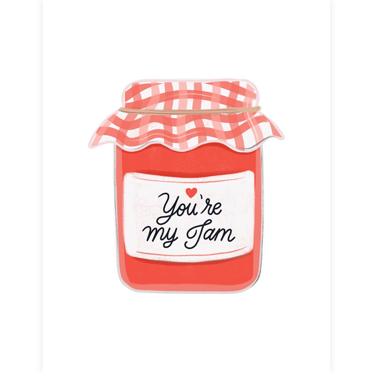 Carte illustrée Saint-Valentin "You're my Jam"