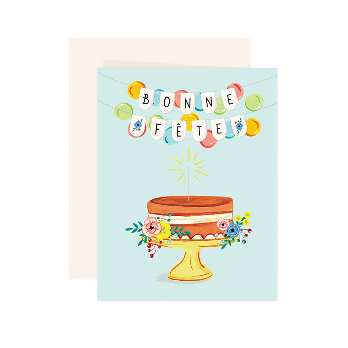 Bonne Fete Birthday Party Card