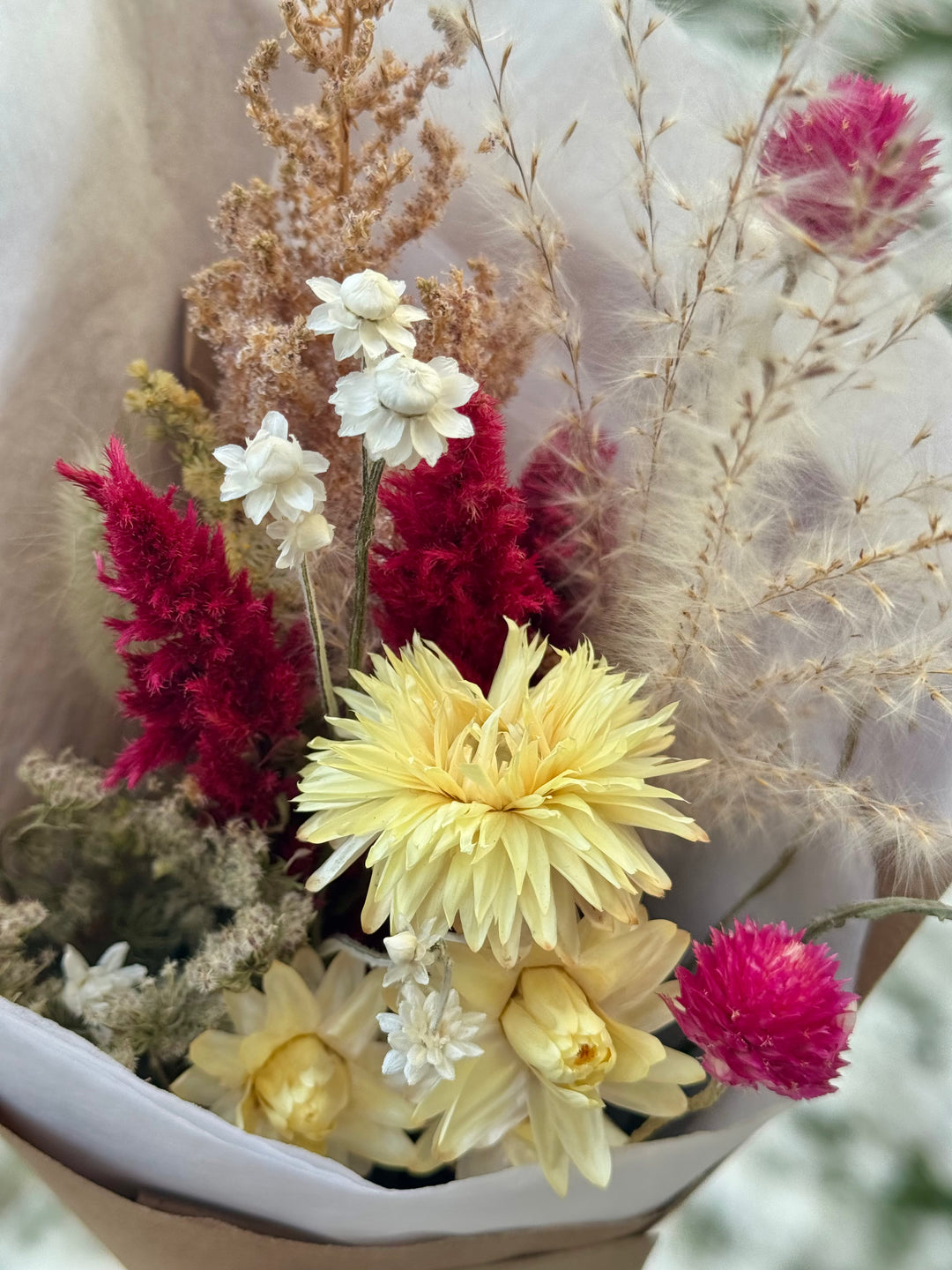 Bouquet de fleurs séchées locales – Montréal
