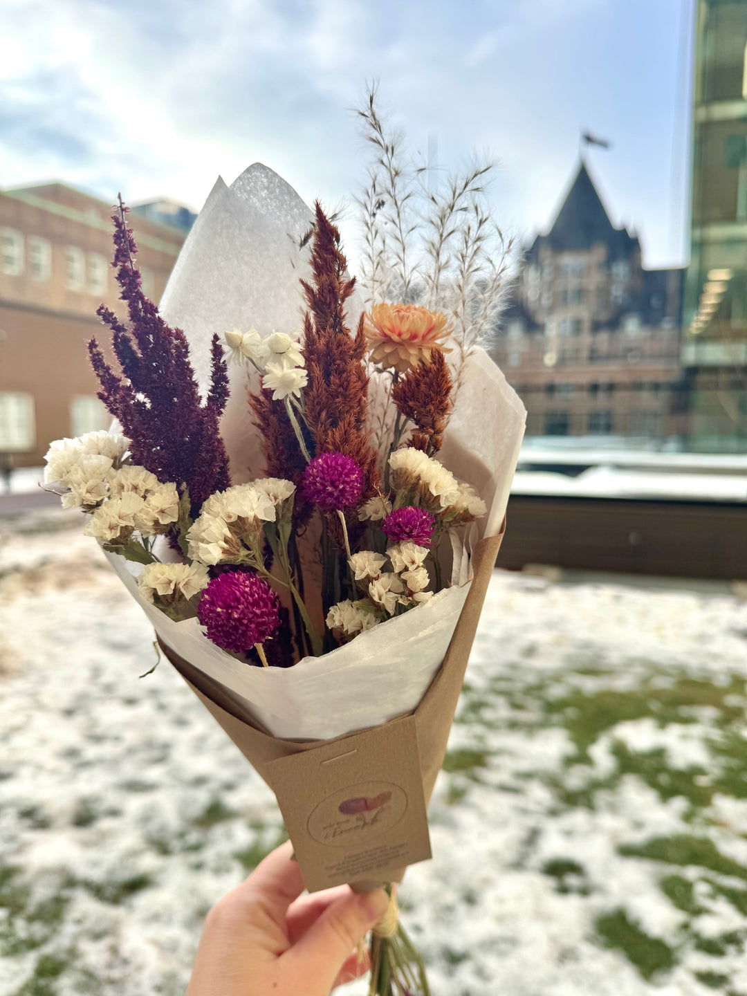 Bouquet de fleurs séchées locales – Montréal
