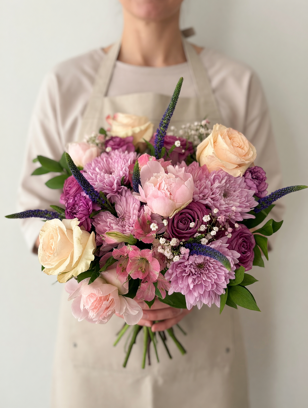 🌿 Lavender Haze — Lavender & Pink Garden Bouquet