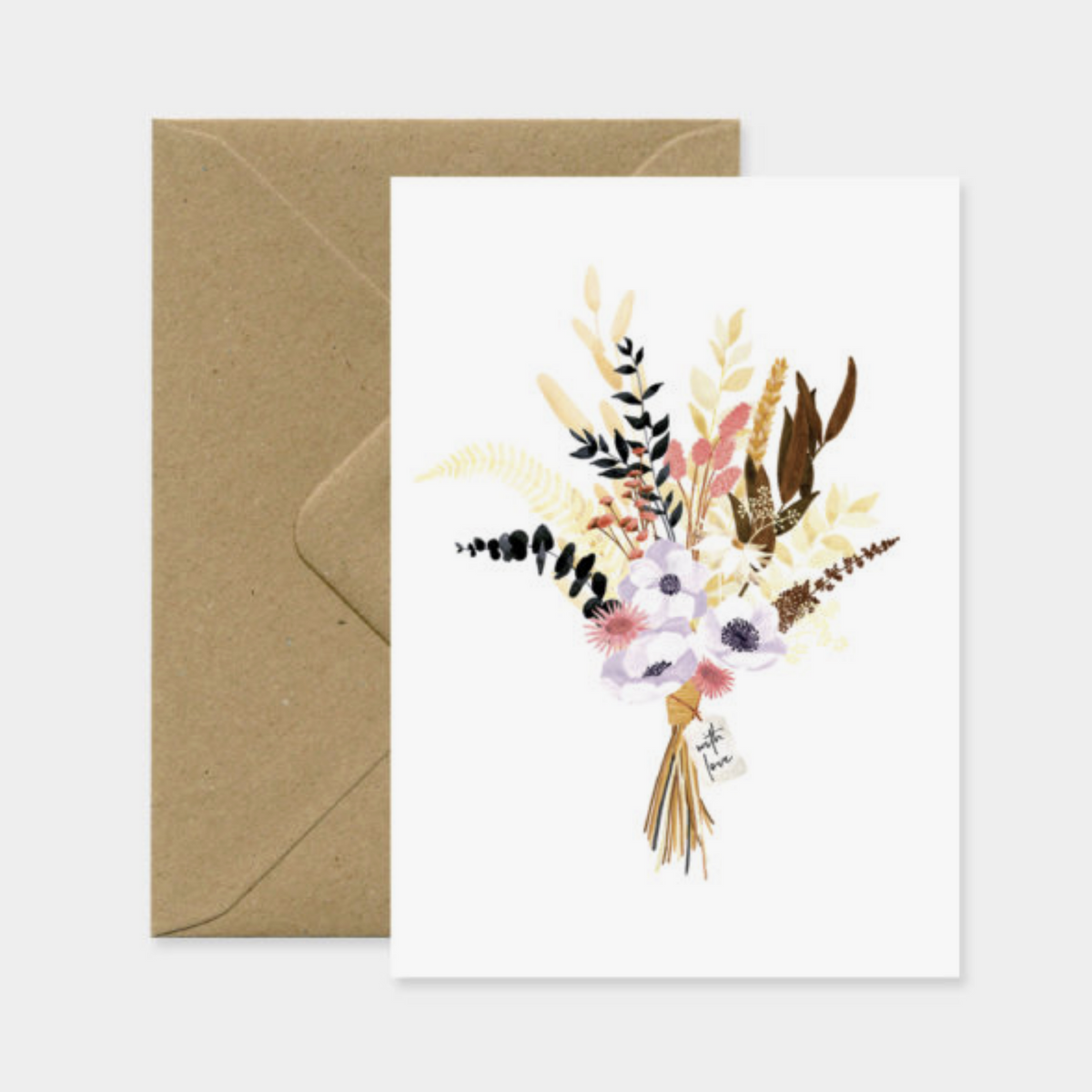 Modern Bouquet - Greeting Card