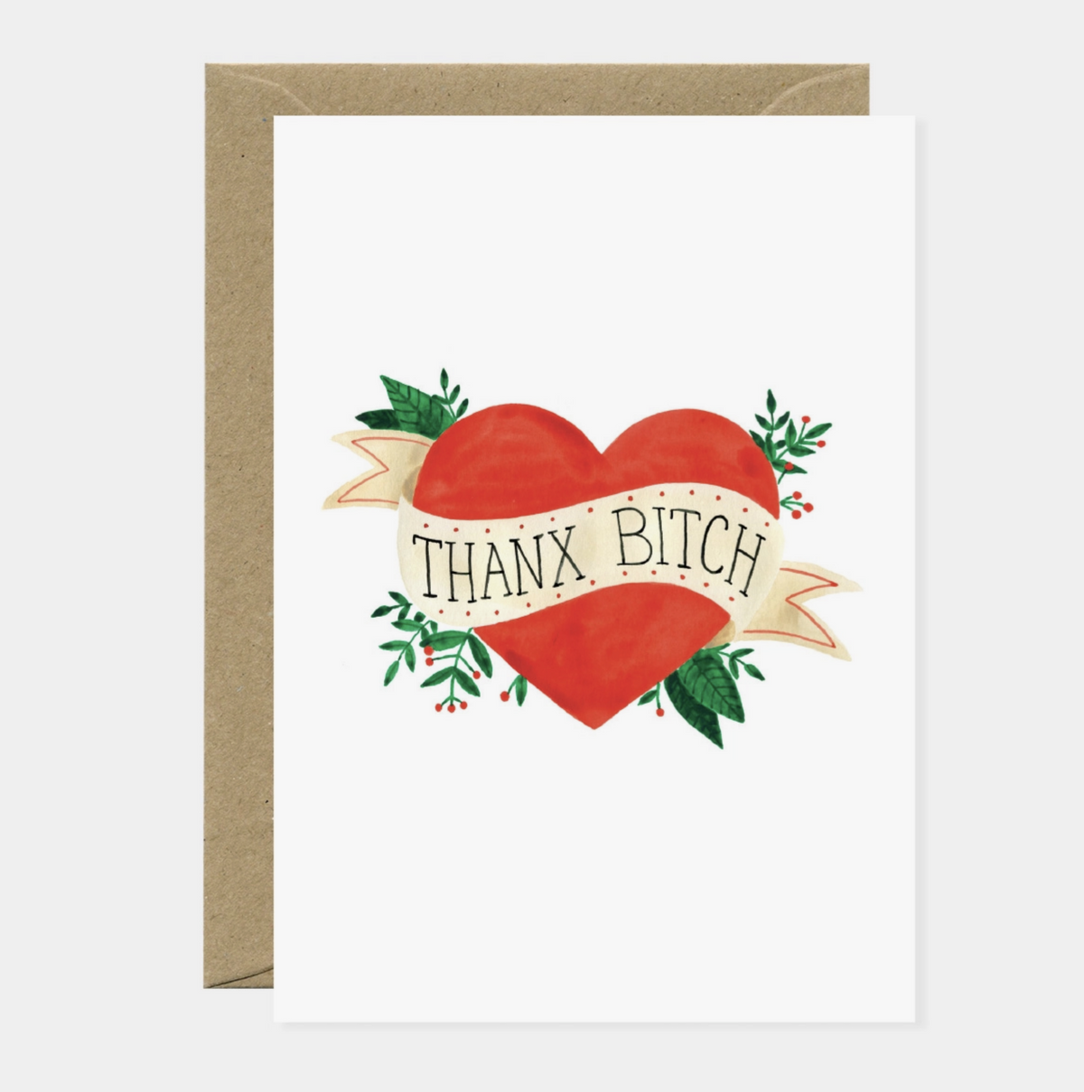 Thanx Bitch - Greeting Card