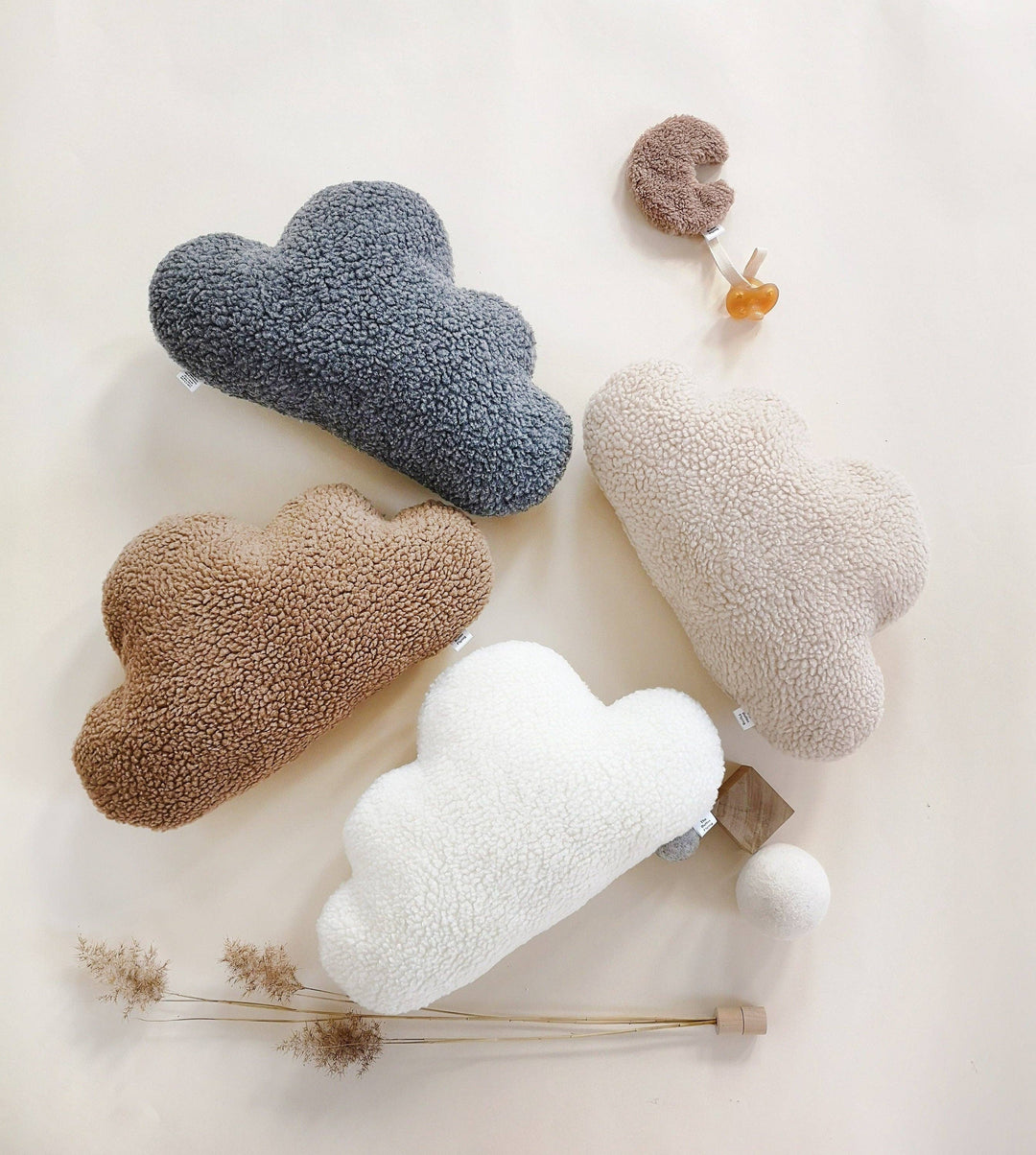 Sherpa cloud cushion - 5 color choices: Beige