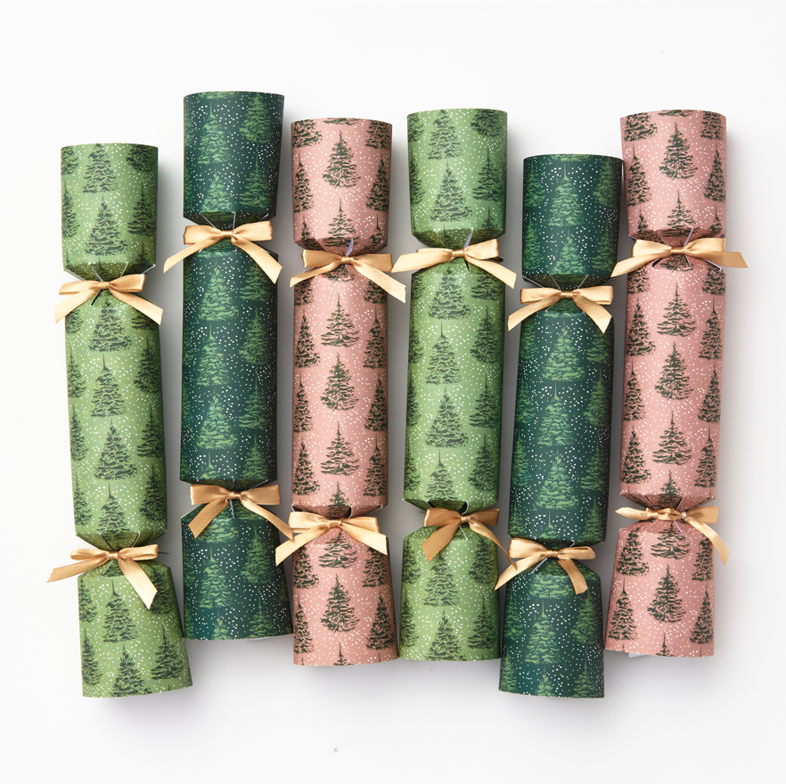 Elegant Greenery Tree Party Crackers