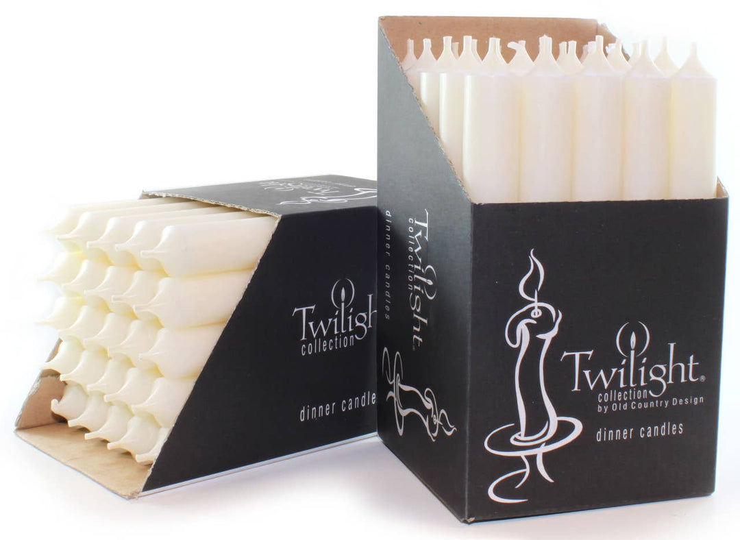 Ivory 10" Dinner Candles | 25 Pack
