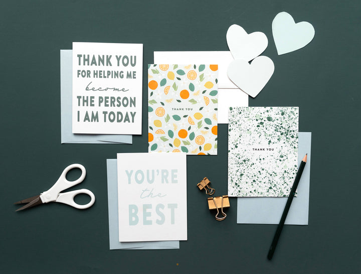 You're the Best, Thank You Card - Boxed Set of 8 Cards