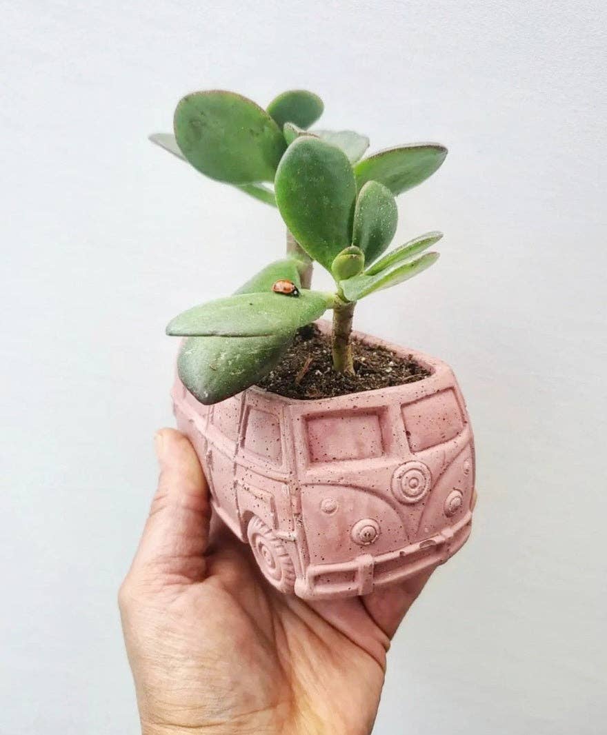 Retro Bus Compact Succulent Plant Pot