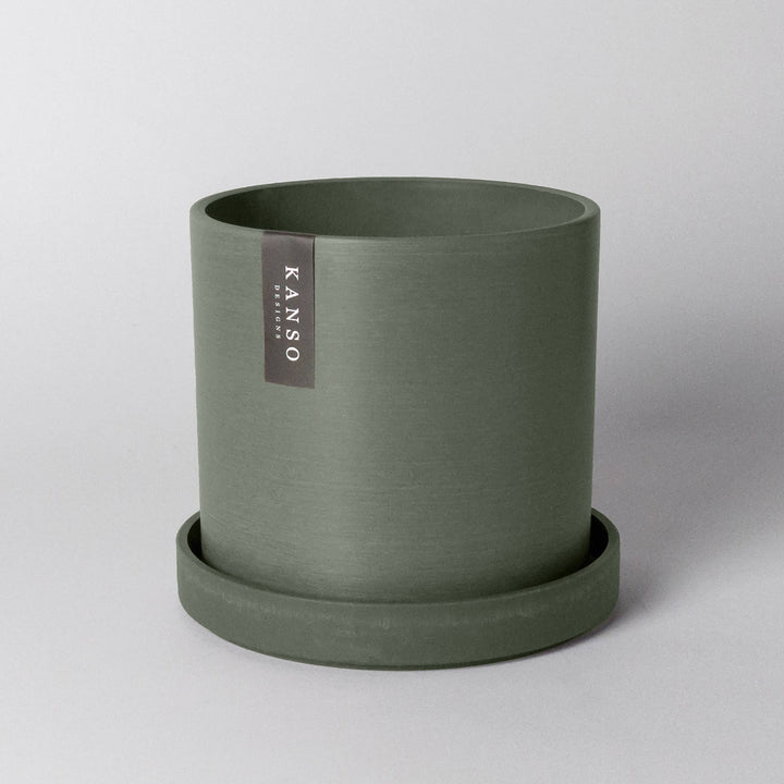 7" & 4" Signature Planters & Saucer | Earth Tones: Blue / 4" Only