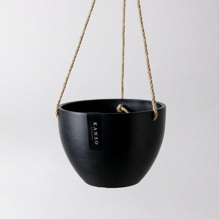 Signature Stone Hanging Planter Pot | 4 Colorways: 8" Muted Coral Planter