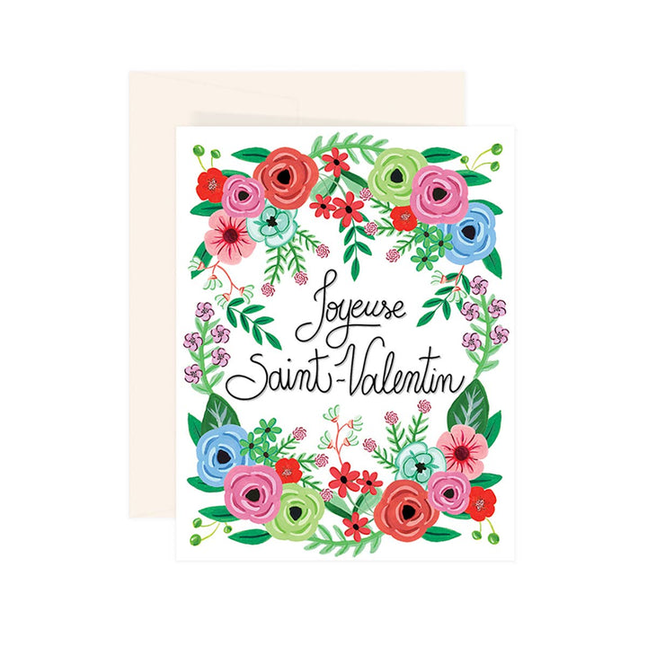 Joyeuse St-Valentin Floral Card