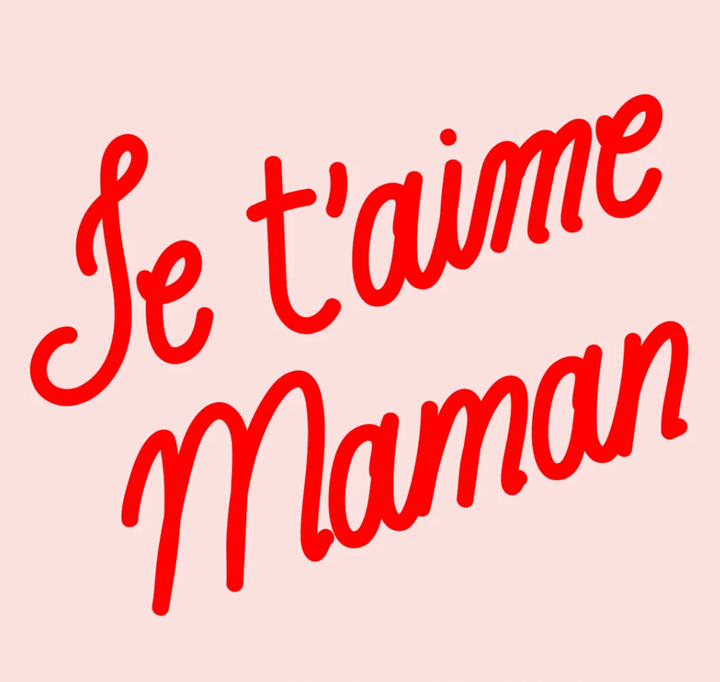 Carte Je t'aime maman