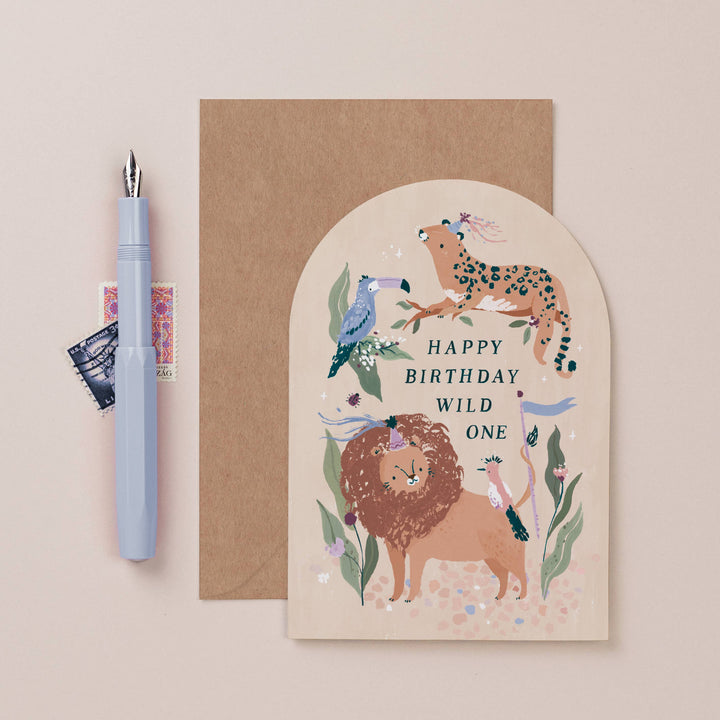 Cartes d'anniversaire Wild One | Cartes d'animaux | Cartes d'anniversaire pour enfants