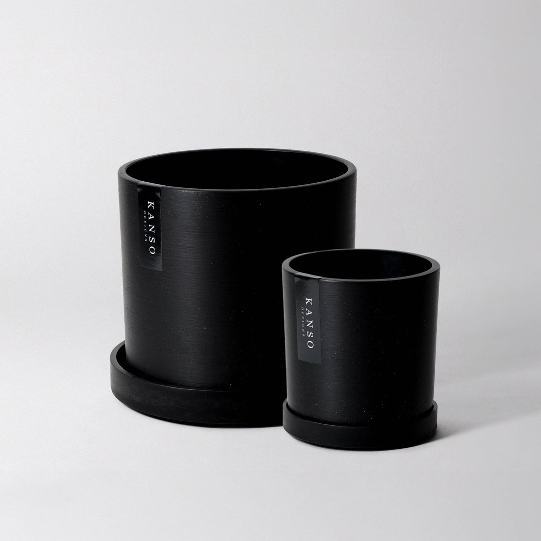 7" & 4" Signature Planters & Saucer | Earth Tones: Blue / 4" Only