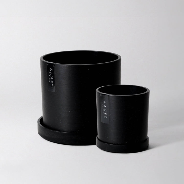 7" & 4" Signature Planters & Saucer | Earth Tones: Blue / 4" Only
