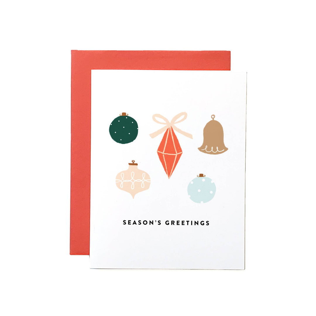 Season's Greetings Ornaments Card