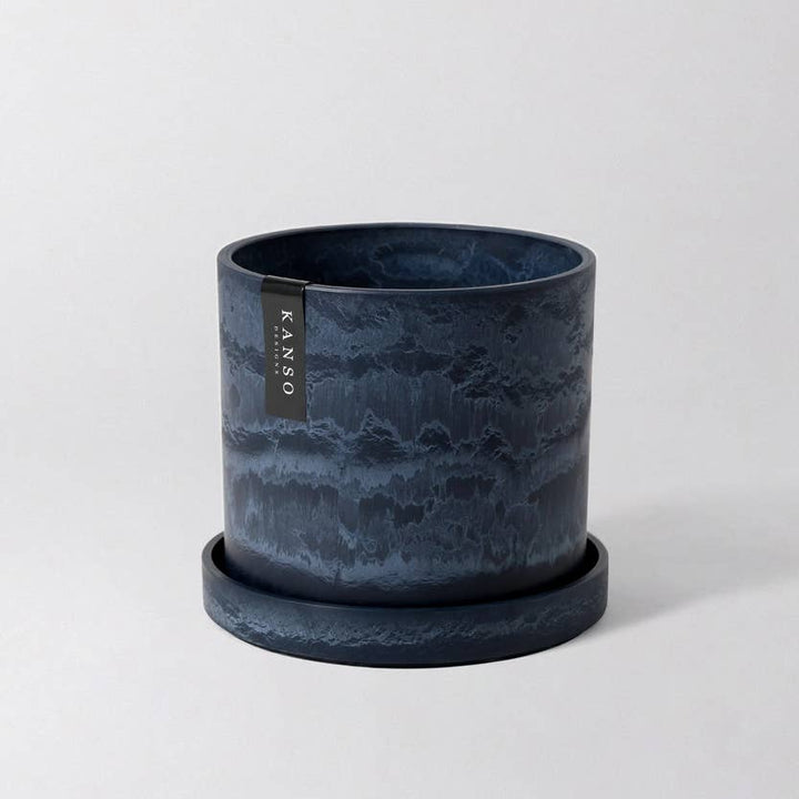 7" & 4" Signature Planters & Saucer - 2PCS | Earth Colorways: Arctic Stone / 7" & 4" | Two Set Combo