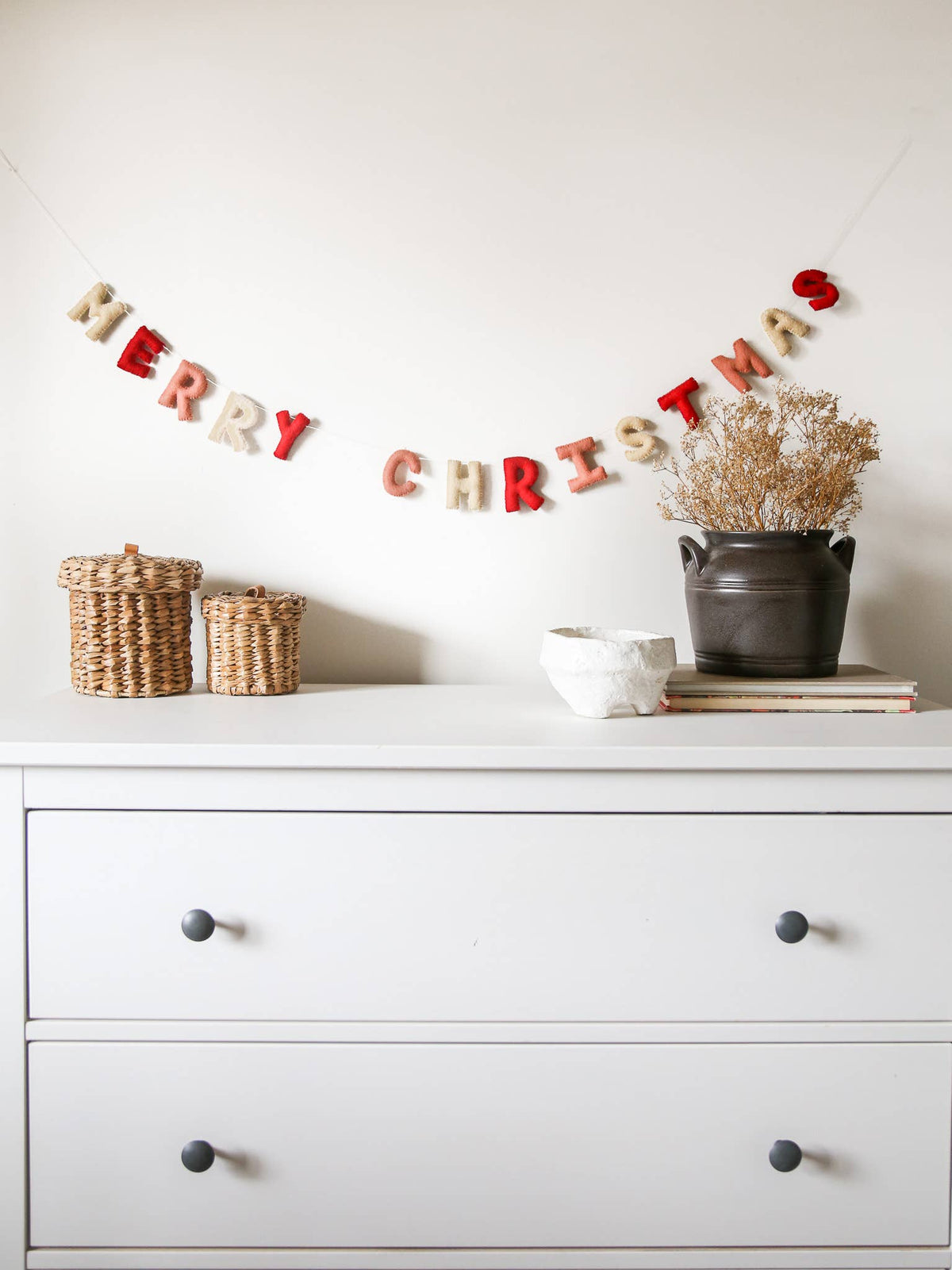 Merry Christmas Handmade Felt Garland