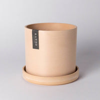 7" & 4" Signature Planters & Saucer | Earth Tones: White Stone / 4" Only