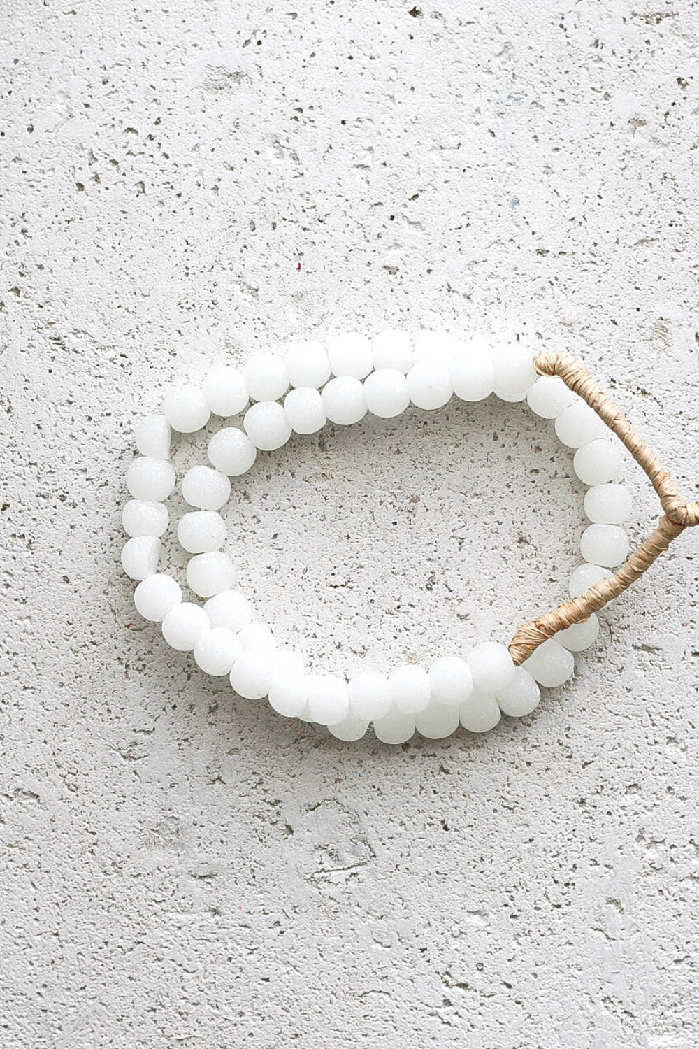 Glass Beads Frosted White