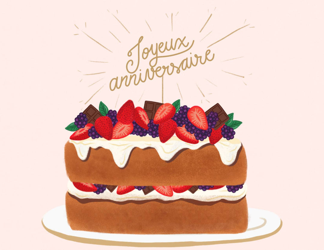 Gâteau d'anniversaire scintillant