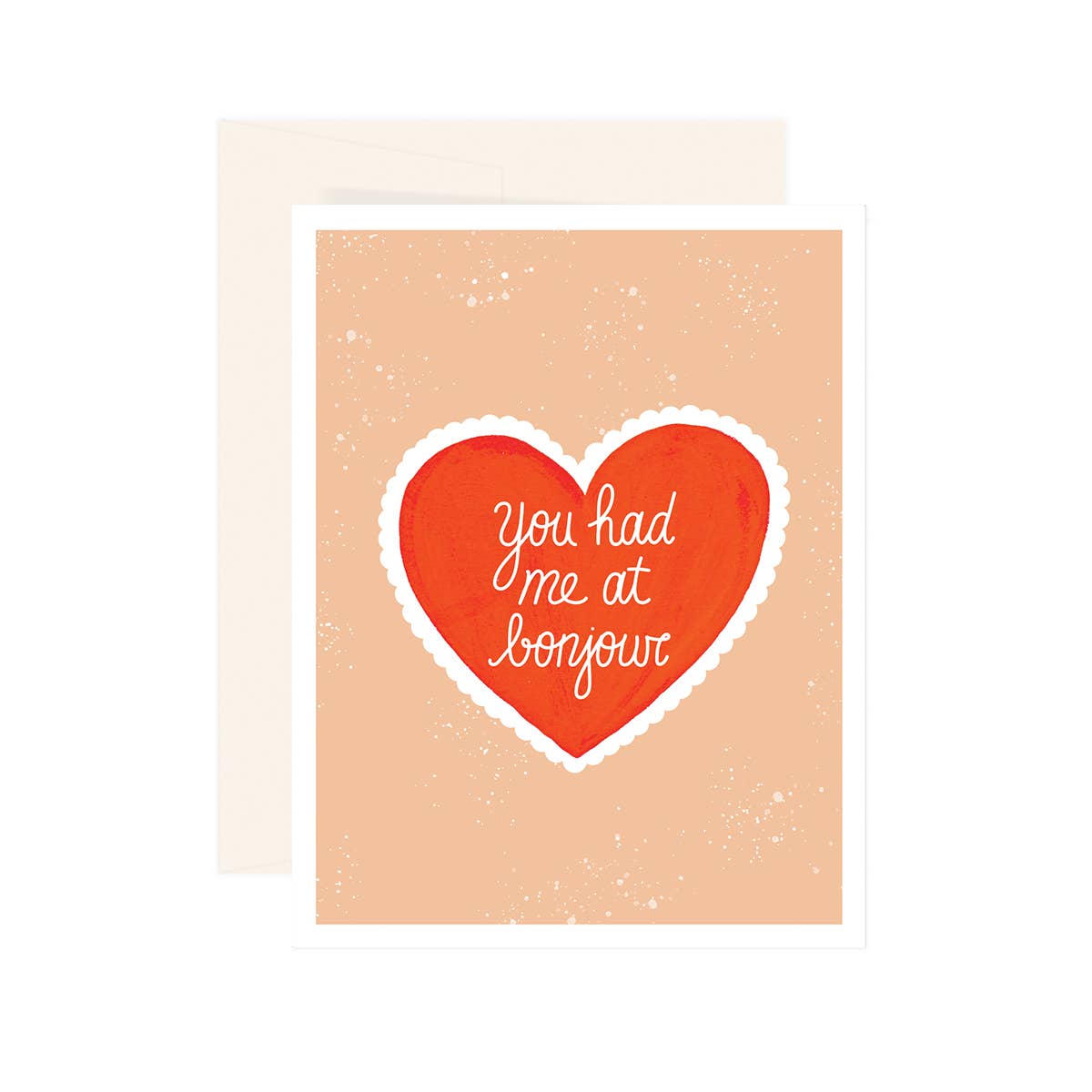 Heart Bonjour Card