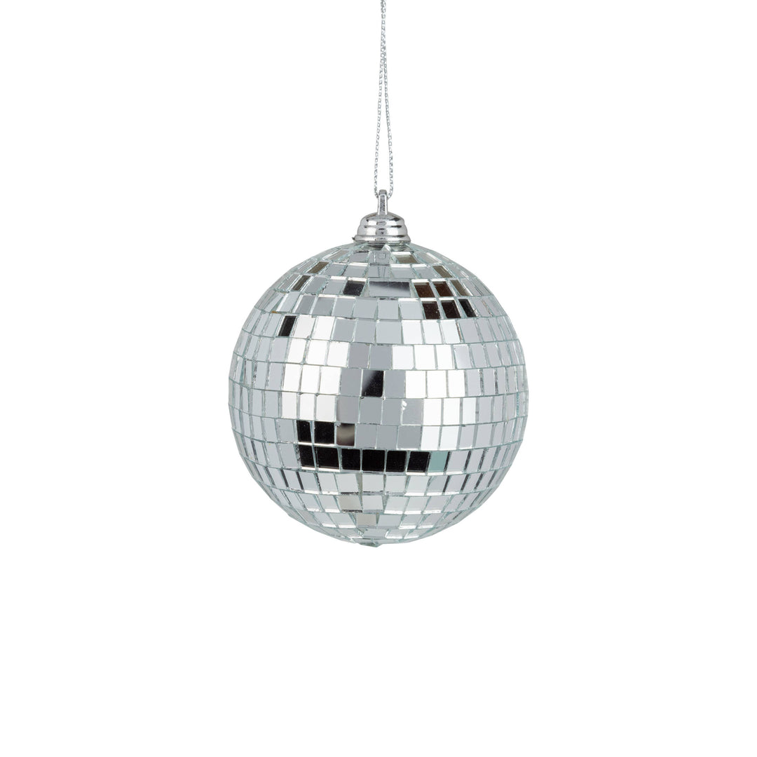 Glass mirror ball ornament