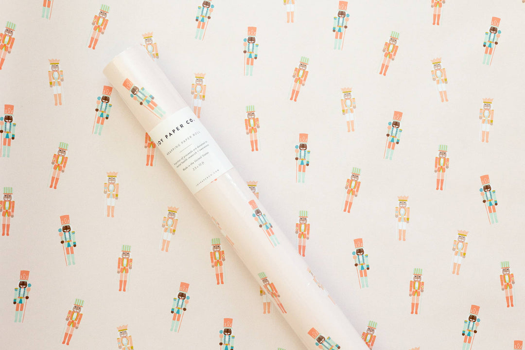Pinkmas Nutcracker Wrapping Paper Continuous Roll