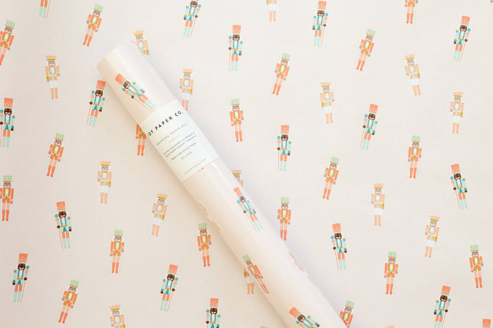 Pinkmas Nutcracker Wrapping Paper Continuous Roll