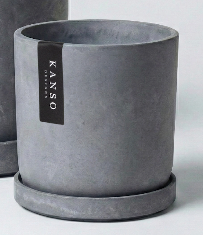 7" & 4" Signature Planters & Saucer - 2PCS | Earth Colorways: Arctic Stone / 7" & 4" | Two Set Combo