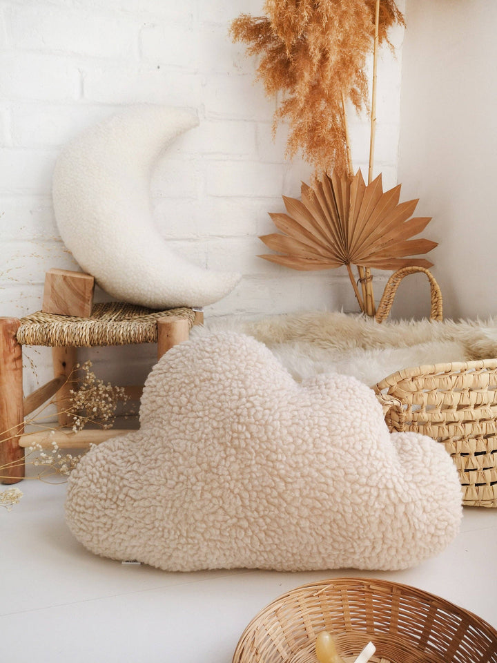 Sherpa cloud cushion - 5 color choices: Beige
