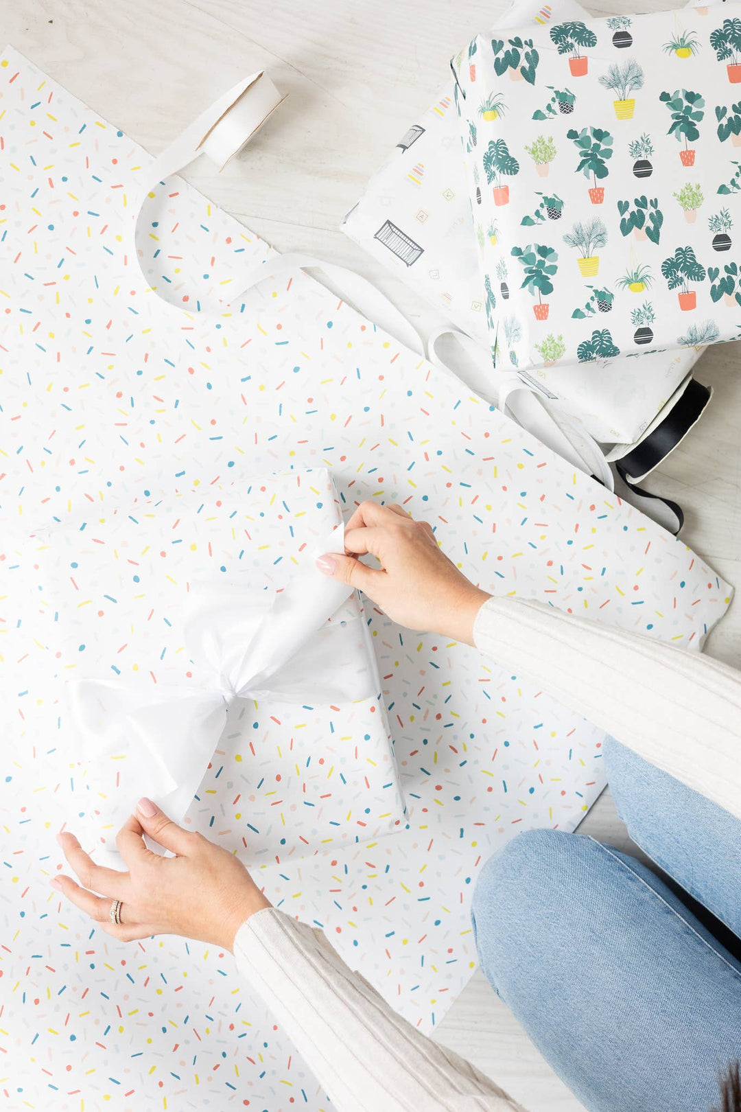 Confetti Wrapping Paper Continuous Roll