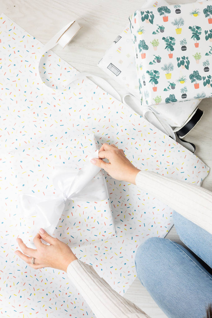 Confetti Wrapping Paper Continuous Roll