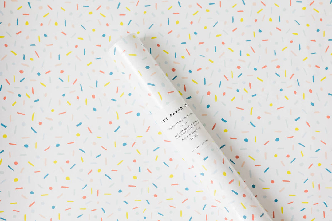 Confetti Wrapping Paper Continuous Roll