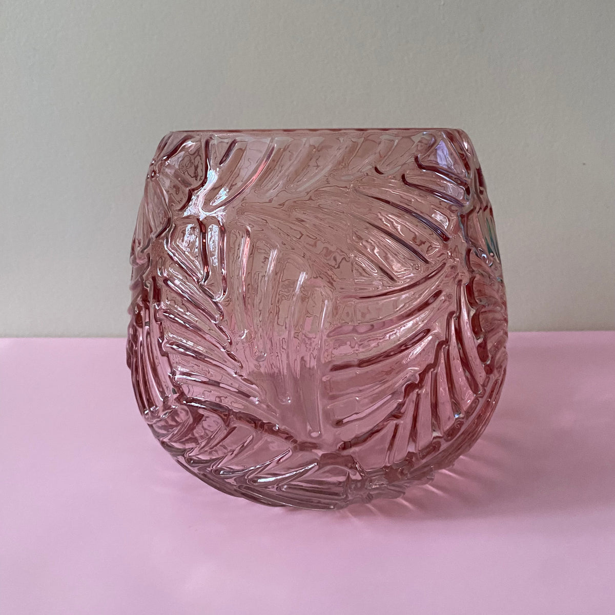 Blush Pink Glass Ava Vase 5.5"